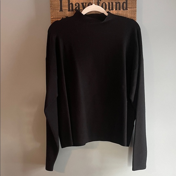 ZYIA Onyx Asana Women’s Black Mock Funnel Neck Turtleneck Sweater 🖤 size XL - Picture 2 of 7